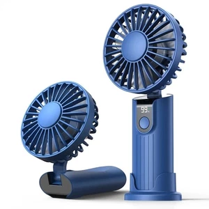 USB Handheld Mini Fan Foldable Neck Hanging Fans 3 Speed USB Rechargeable - Picture 1 of 10
