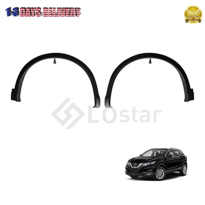2PCS Front Left Right Fender Flare Trim Molding For 2017-2021 Nissan Rogue Sport - Image 1 of 3