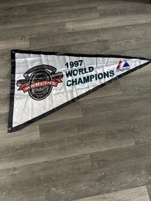 Bandeira Florida Marlins 97’ World Series Champions. - Imagem 1 de 2