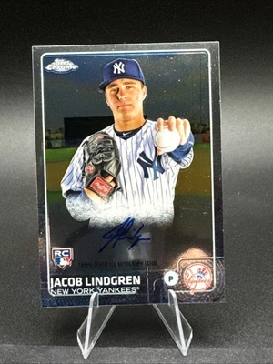 2015 Topps Chrome - Rookie Autographs Jacob Lindgren #AR-JLN (AU, RC) - Image 1 of 4