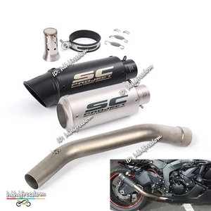 Silenciador escape 2"" tubo escape enlace medio escape Kawasaki Ninja ZX6R ZX636 2009-2023 - Imagen 1 de 14