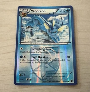Pokemon TCG Vaporeon Plasma Freeze 25/116 Reverse Holo Uncommon - Picture 1 of 8