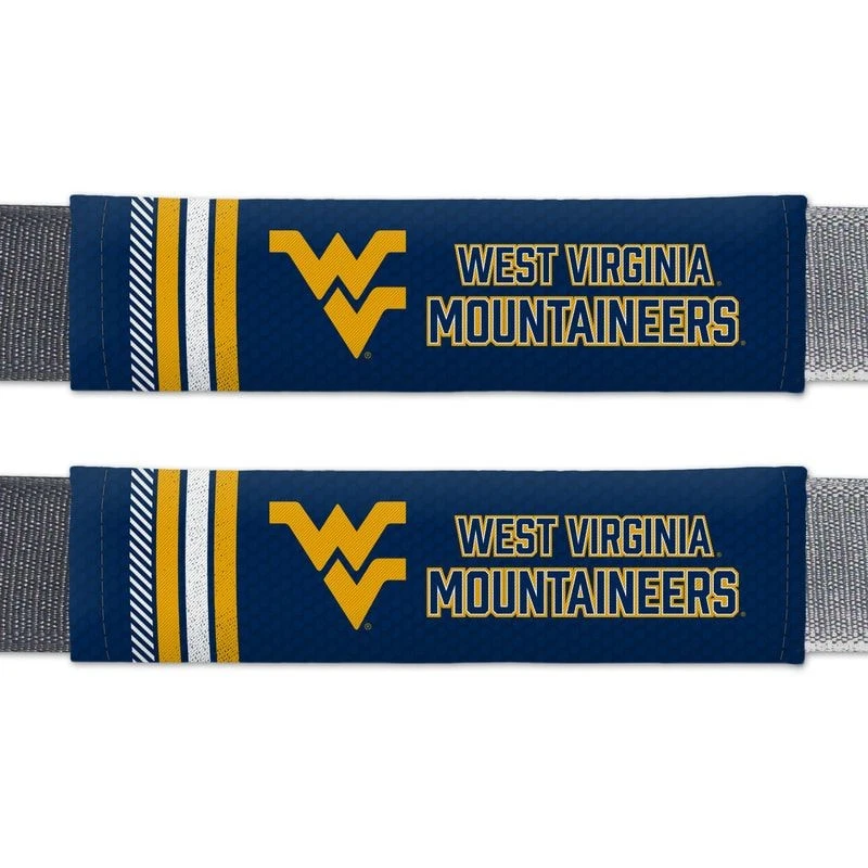 Almohadillas para cinturón de seguridad West Virginia Mountaineers diseño de rally CO Foto 1 de 1