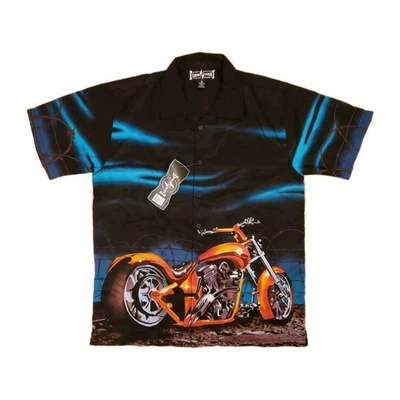 Camisa Steve and Barrys Motocicleta Club Chopper Hombre Talla Mediana Nueva Foto 1 de 4