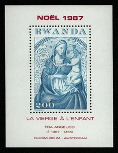 Ruanda 1987 - Mi-Nr. Bloque 105 ** - MNH - Navidad / Navidad - Cuadro - Imagen 1 de 1