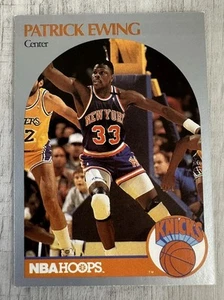 1990 NBA Hoops #203 Patrick Ewing New York Knicks Basketball Card - Picture 1 of 6