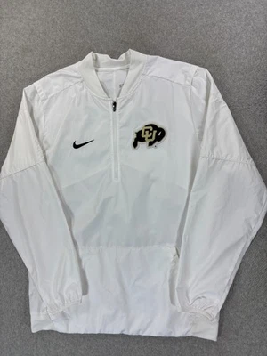 Colorado Buffalos Nike Storm Fit Sideline Pullover Jacket (Men's Medium) White - Image 1 of 4
