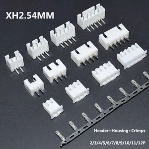 XH2.54MM Connector Sets 2/3/4/5/6/7/8/9/10/11/12P Header+Housing+Crimps Terminal - Picture 1 of 4