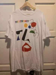 The Strokes Band Rock Music Concert Short Unisex White Shirt All Size AHN02632 - Picture 1 of 2