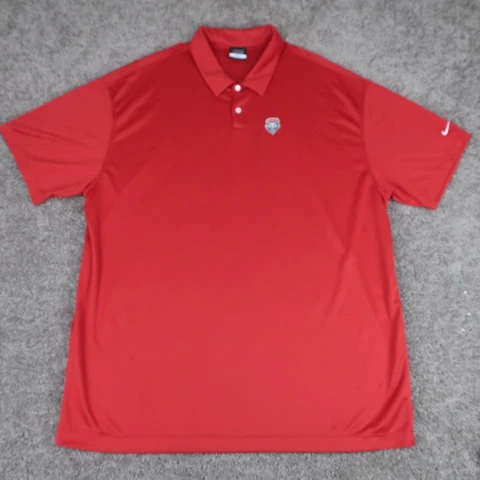 New Mexico Lobos Polo Shirt Mens 4XL Red Nike Golf Lightweight Breathable Cover