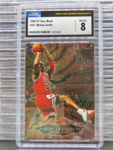 1996-97 Fleer Metal Michael Jordan Metal Shredders #241 CSG 8 Bulls