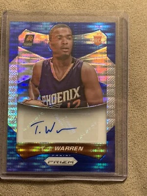2014-15 Panini Prizm Blue Pulsar Rookie Auto TJ Warren 132/249 - Image 1 of 3