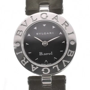 Reloj de cuarzo para dama BVLGARI B.zero1 BZ22S SS/cuero esfera negra I#139895 - Imagen 1 de 10