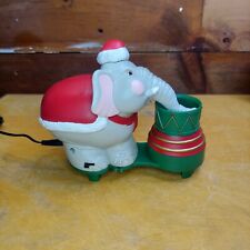 VTG 1995 Edgar The Christmas Bubble Elephant Ornament Plug In 120" Chord WORKS 