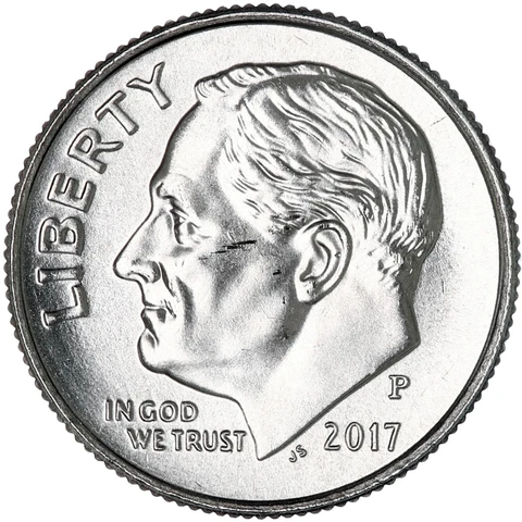 2017 D Roosevelt Dime BU US Coin Cover