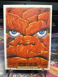 Thing 2024 Marvel Masterpieces '92 Platinum #91 Canvas - Picture 1 of 2
