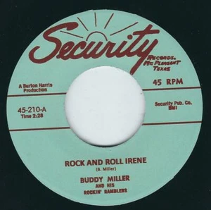 REPRO ROCKER Buddy Miller SECURITY 210 Rock and Roll Irene / I got me a woman ♫ - Bild 1 von 2