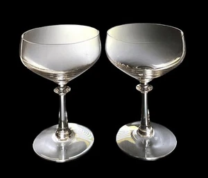 2 - Fostoria Eloquence Clear 5-5/8” Champagne Sherbet Glass Signed Excellent - Picture 1 of 6