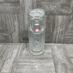 Vintage ASTRAL Joan Spirits Round Full Lead Crystal Decanter w/Stopper Handsome - Picture 1 of 18