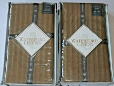 WATERFORD Athena EURO PIllow Sham Ruby SET OF 2 NEW - Image 1 of 3