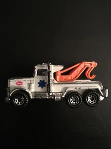 Vintage 1981 Matchbox Toy Peterbilt Police Tow Truck w/Double Boom - Picture 1 of 4