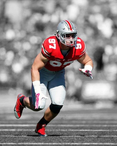 Ohio State Buckeyes JOEY BOSA Glossy 8x10 Photo Spotlight Print Poster Cover