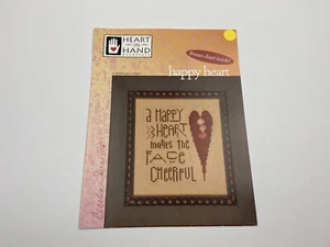 Heart In Hand Happy Heart Counted Cross Stitch Pattern With Button Pack - Picture 1 of 4