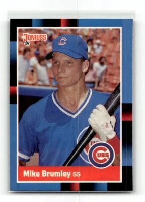 Mike Brumley 1988 Donruss #609 Chicago Cubs Rookie Baseball Card LEFT - Image 1 of 2