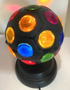 Vintage rotating multi-color disco party ball light - Picture 1 of 6