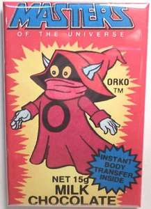 Masters of the Universe Vintage Candy Box 2"x3" Fridge or Locker MAGNET Wrapper - Picture 1 of 3