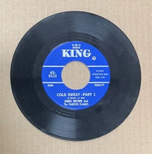 JAMES BROWN KING RECORDS 45 COLD SWEAT PART I & II 6110 - Picture 1 of 2