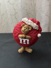 Boyds Bear Red M&M Peeker Christmas Santa Resin Figurine #919014 3.5" Tall