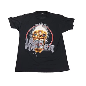 Camisa Negra Iron Maiden 1988 Can I Play With Madness 7th Son Of A 7th Son L de Colección - Imagen 1 de 11