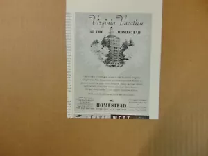 1949 Vacanza nella FATTORIA VIRGINIA SORGENTI TERMALI pubblicità stampa artistica - Foto 1 di 1