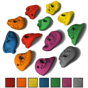 ALPIDEX 12 Stk L verschiedene Henkel Klettergriffe Set Kletterwand Klettersteine - Bild 1 von 14