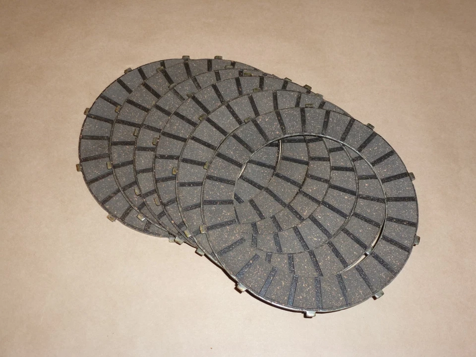JUEGO DE 6 PLACAS DE EMBRAGUE Twin Triumph BSA de T100 T120 A50 A65 500 650 750 57-1362 Foto 1 de 1