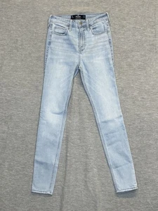 Jeans donna Hollister vita alta super skinny tg 1R 25x28 lavaggio leggero elasticizzato - Foto 1 di 10