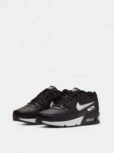 Nike Air Max 90 Leather LTR GS Black/White CD6864 010 Size UK 4.5 EU 37.5 - Picture 1 of 5
