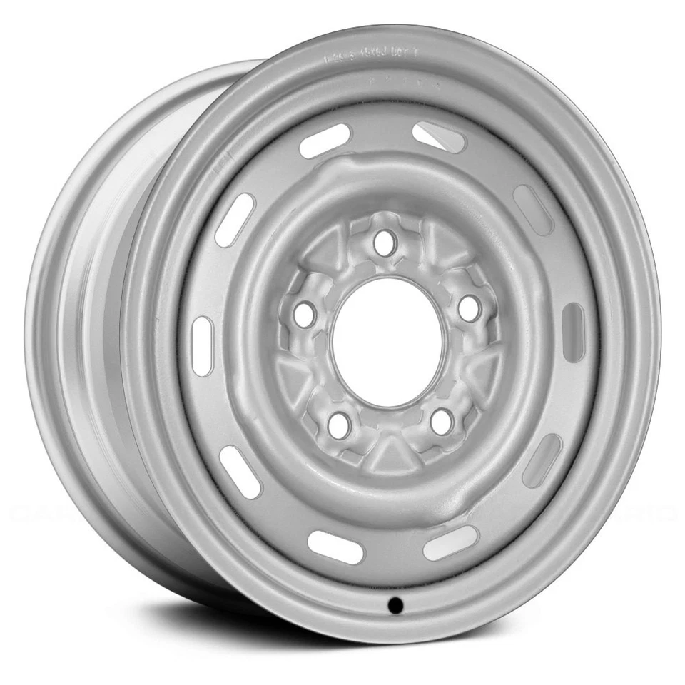 For Ford F-150 92-96 10-Slot Silver 15x6 Steel Factory Wheel Remanufactured - Image 1 of 1