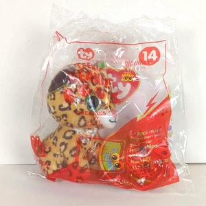 McDonald's 2017 TY TEENIE BEANIE BOOS #14 Taches de rousseur le léopard Happy Meal NEUF - Photo 1/3