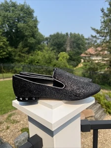 NEW MARC FISHER $69 Studded Slip-On Loafers - Abree 2-Pewter- Size US 9 M - Picture 1 of 8
