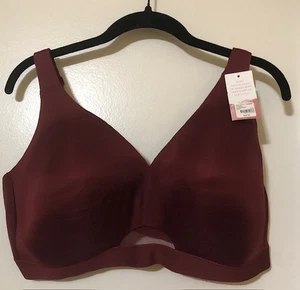 Cacique Neu mit Etikett 46DDD Comfort Bliss leicht gefütterter BH ohne Bügel burgunderrot - Bild 1 von 7