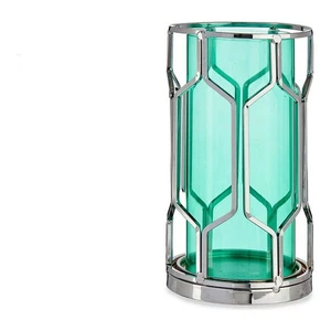 Portacandele Gift Decor SW120660B Azzurro Argentato Argento Metallo Vetro 11, - Foto 1 di 1