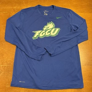 Florida Gulf Coast Eagles Shirt Mens Large Blue Athletic Cut Team Issued Nike - Picture 1 of 8