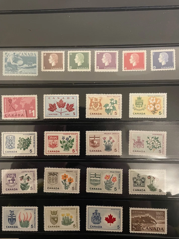 Canada 1958-65: SC #377/442, MH MINT hinged, all complete/single set CV US $14.4 - Image 1 of 1