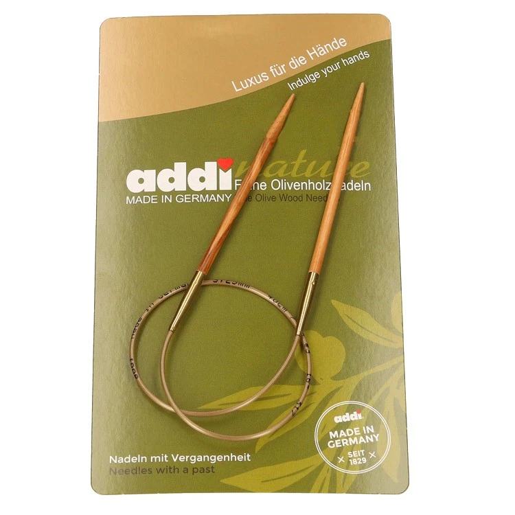 Addi Rundstricknadel aus Olivenholz in verschiedenen Stärken und Längen - Bild 1 von 1