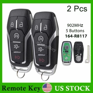 2 For 2015 2016 2017 Ford F-150 F-250 F-350 F-450 Car Remote Smart Prox Key Fob - Picture 1 of 6
