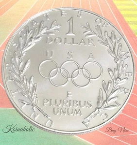 1988 S Mint Olympic Silver Dollar $1 PROOF 90% Silver, From Storage, Fast 🚢 - Picture 1 of 9