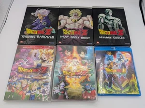 Dragon Ball Z 6 DVD Lot • Broly Cooler Trunks Bardock Battle of Gods Resurrectio - Imagen 1 de 1