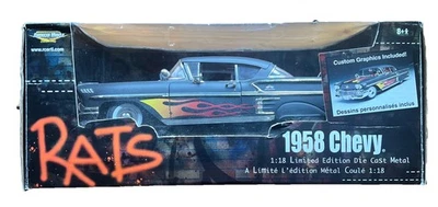 ERTL American Muscle RATS 1/18 比例 1958 雪佛兰 Impala 压铸金属 — 第 1/4 张图片